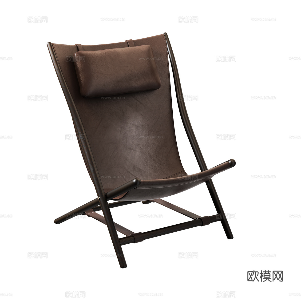 De Padova 中古风休闲椅 扶手椅 躺椅 皮革椅 皮椅3d模型