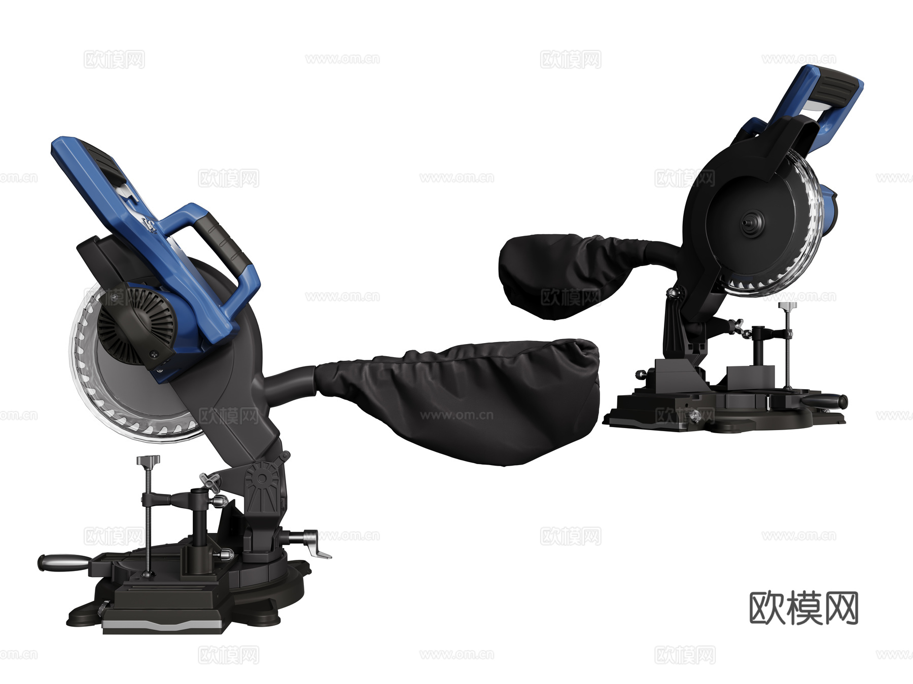 现代电锯 切割机器3d模型