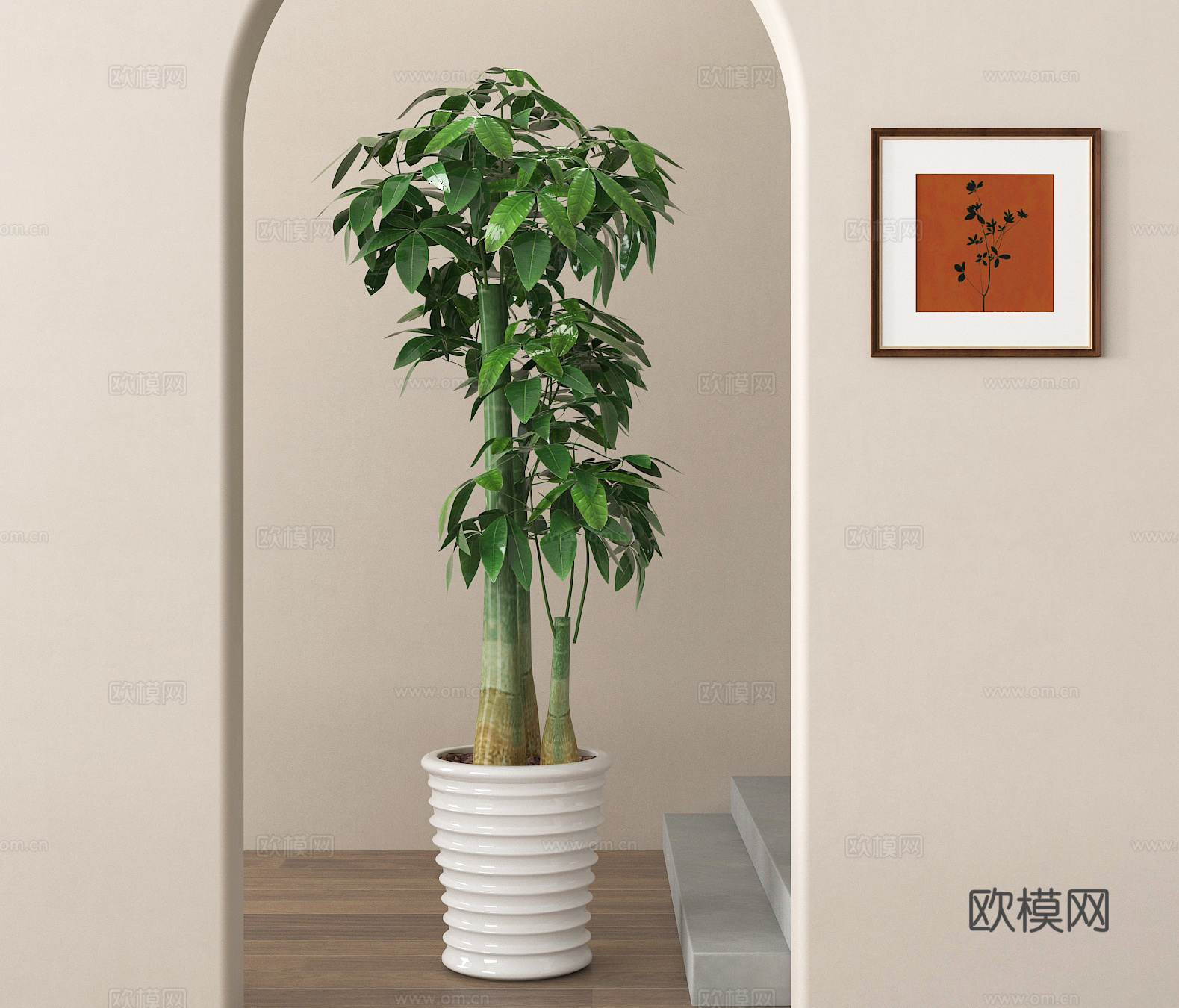 盆栽 盆景 绿植 植物su模型