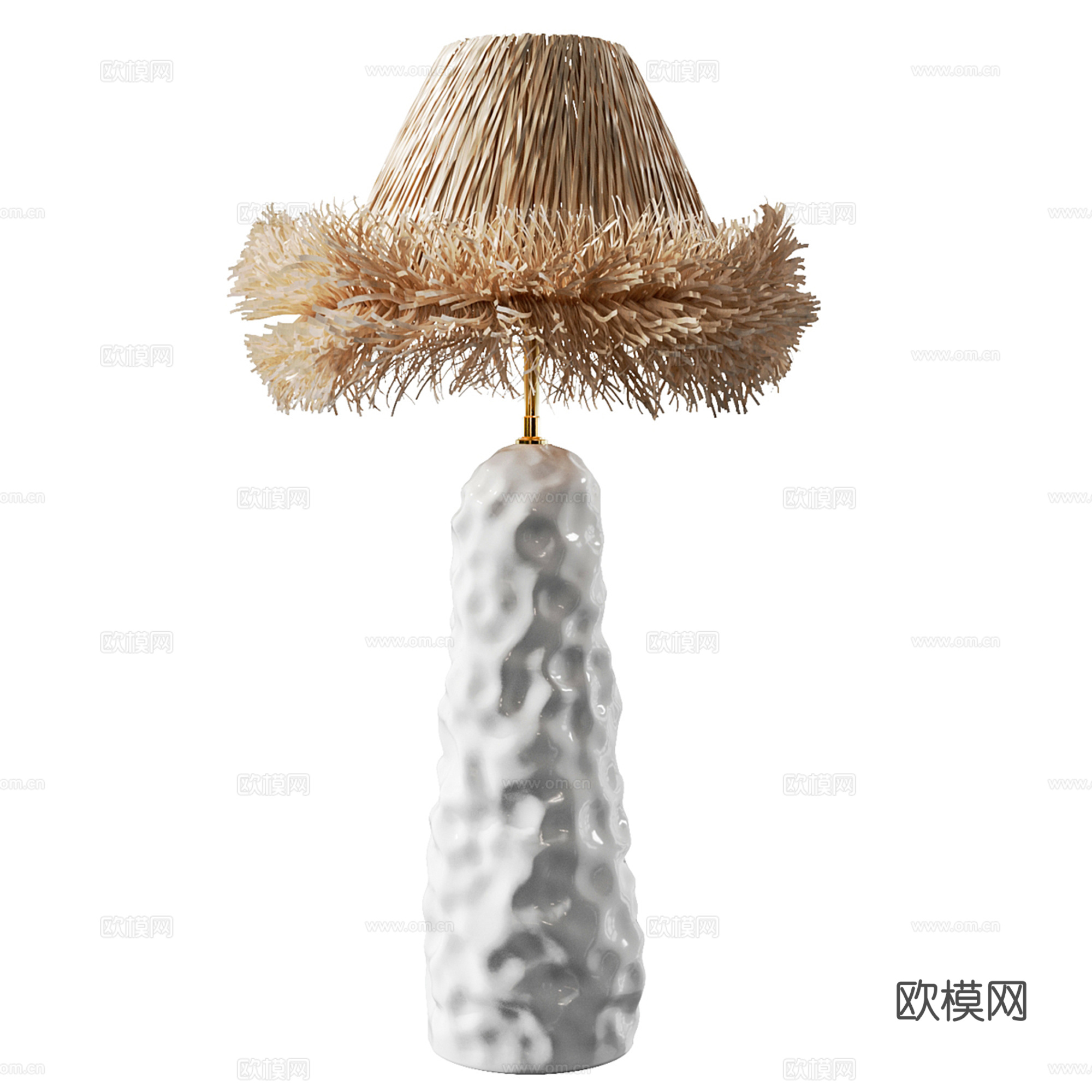 中古风台灯su模型
