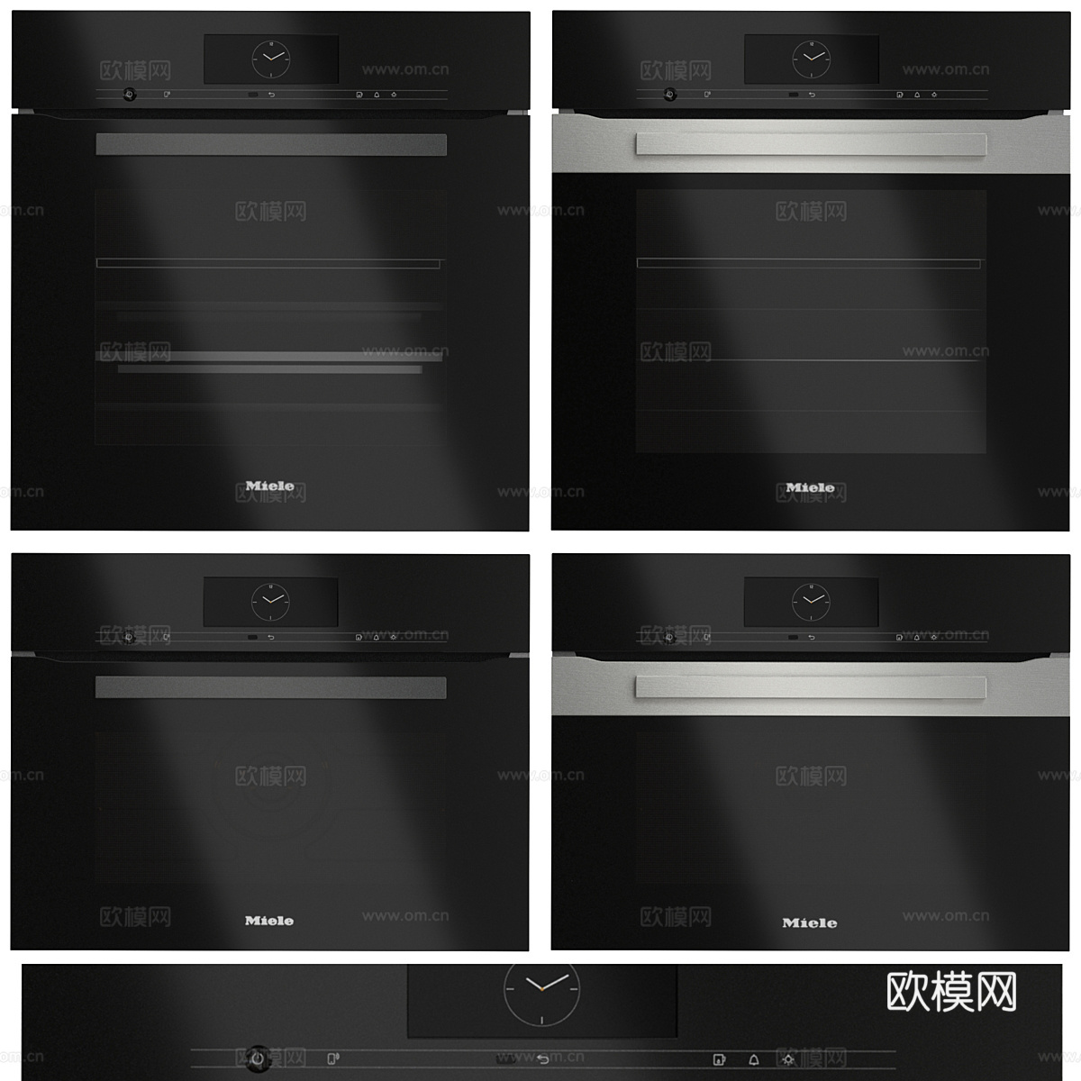 现代 MIele 烤箱套装3d模型