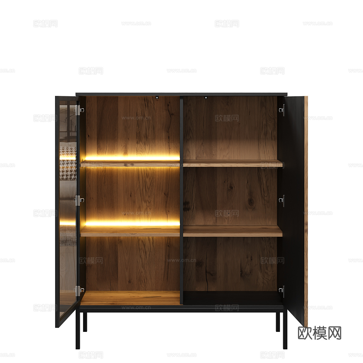 现代意式餐边柜 展示柜3d模型