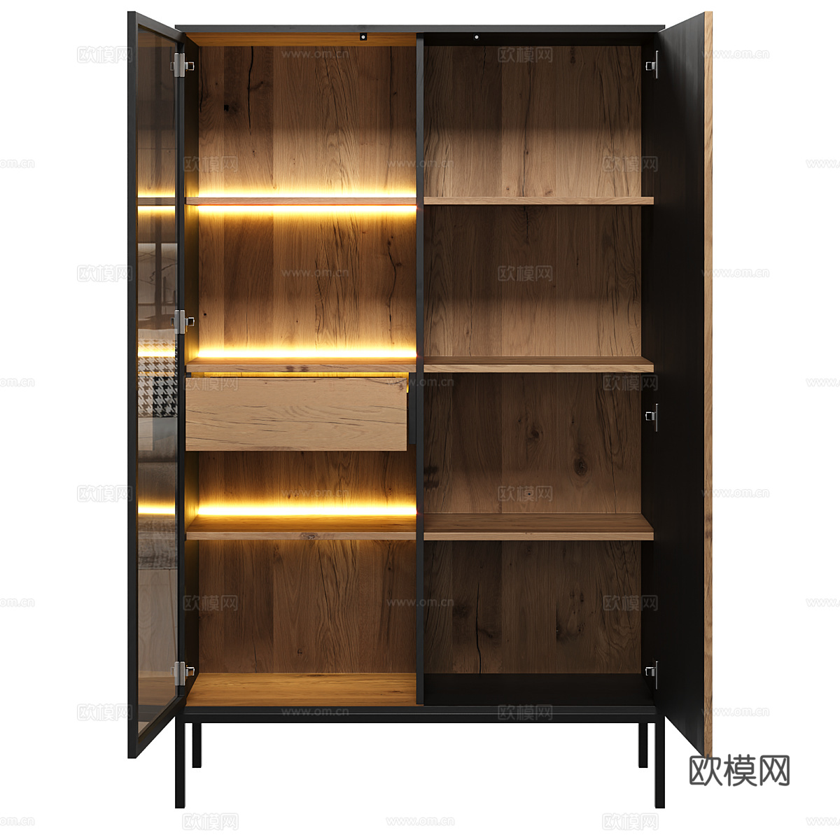 现代意式餐边柜 展示柜3d模型