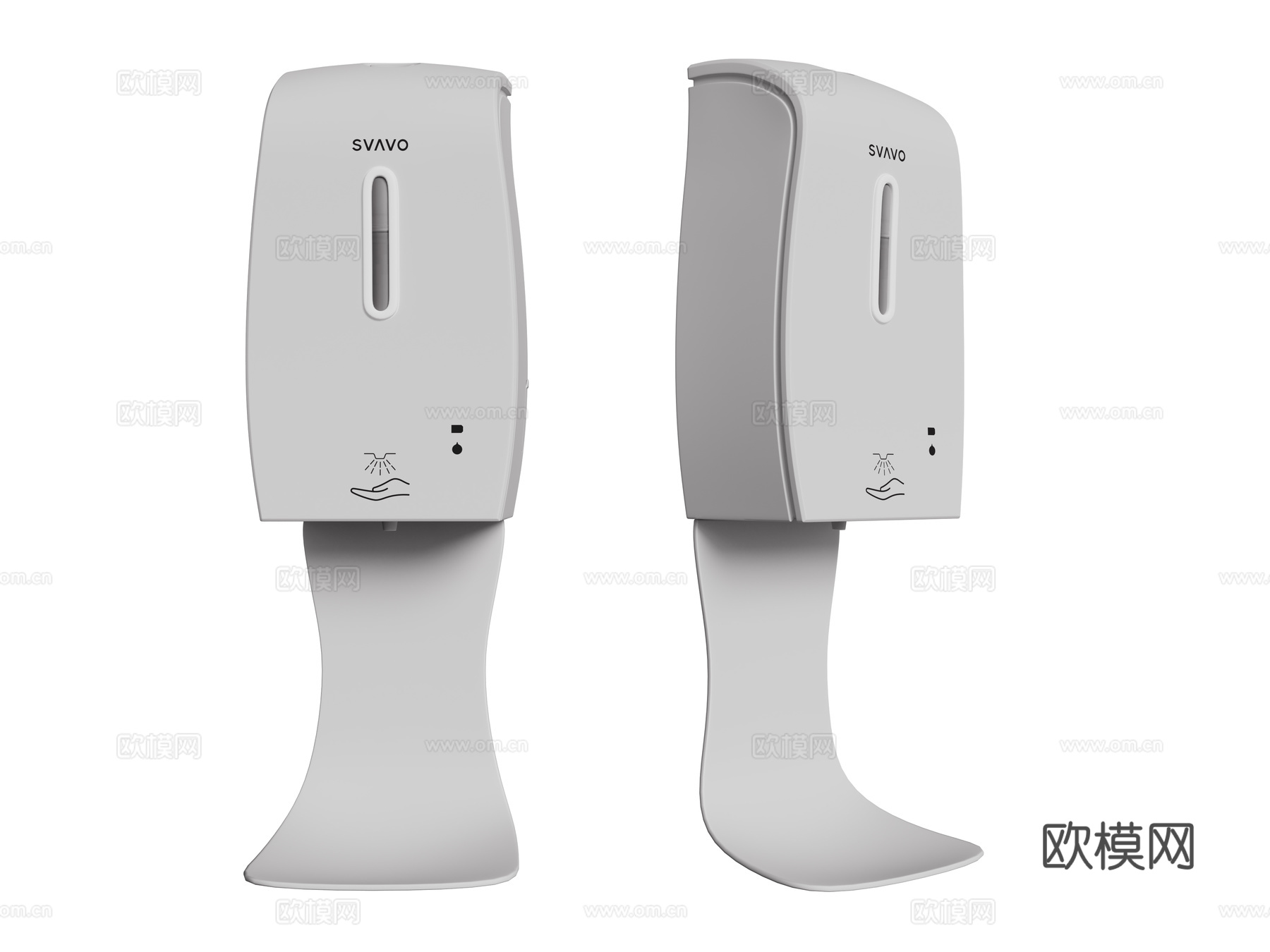 现代自动洗手液机3d模型