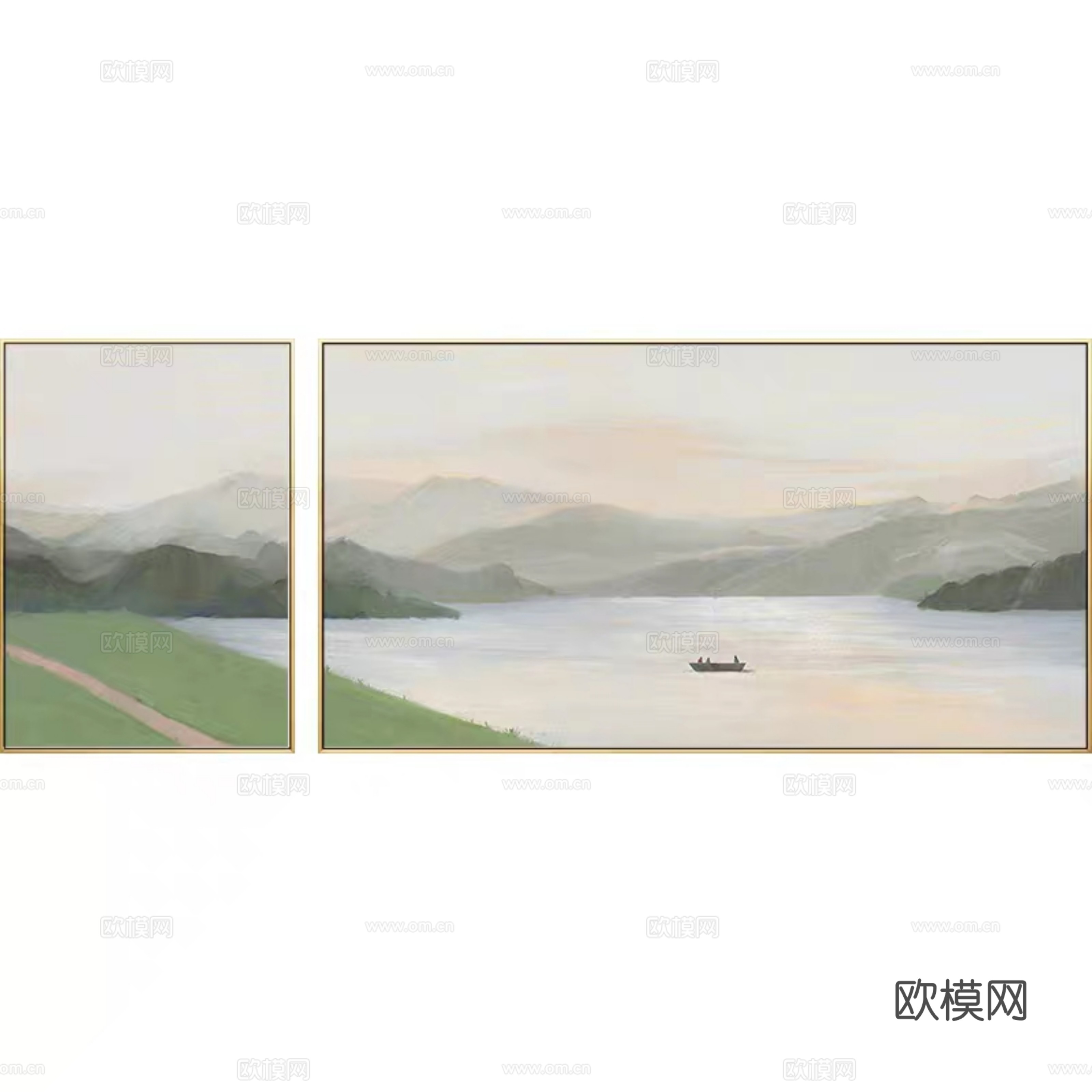 现代简约 饰画 油画 璧画 抽象画 人物动物 卡通