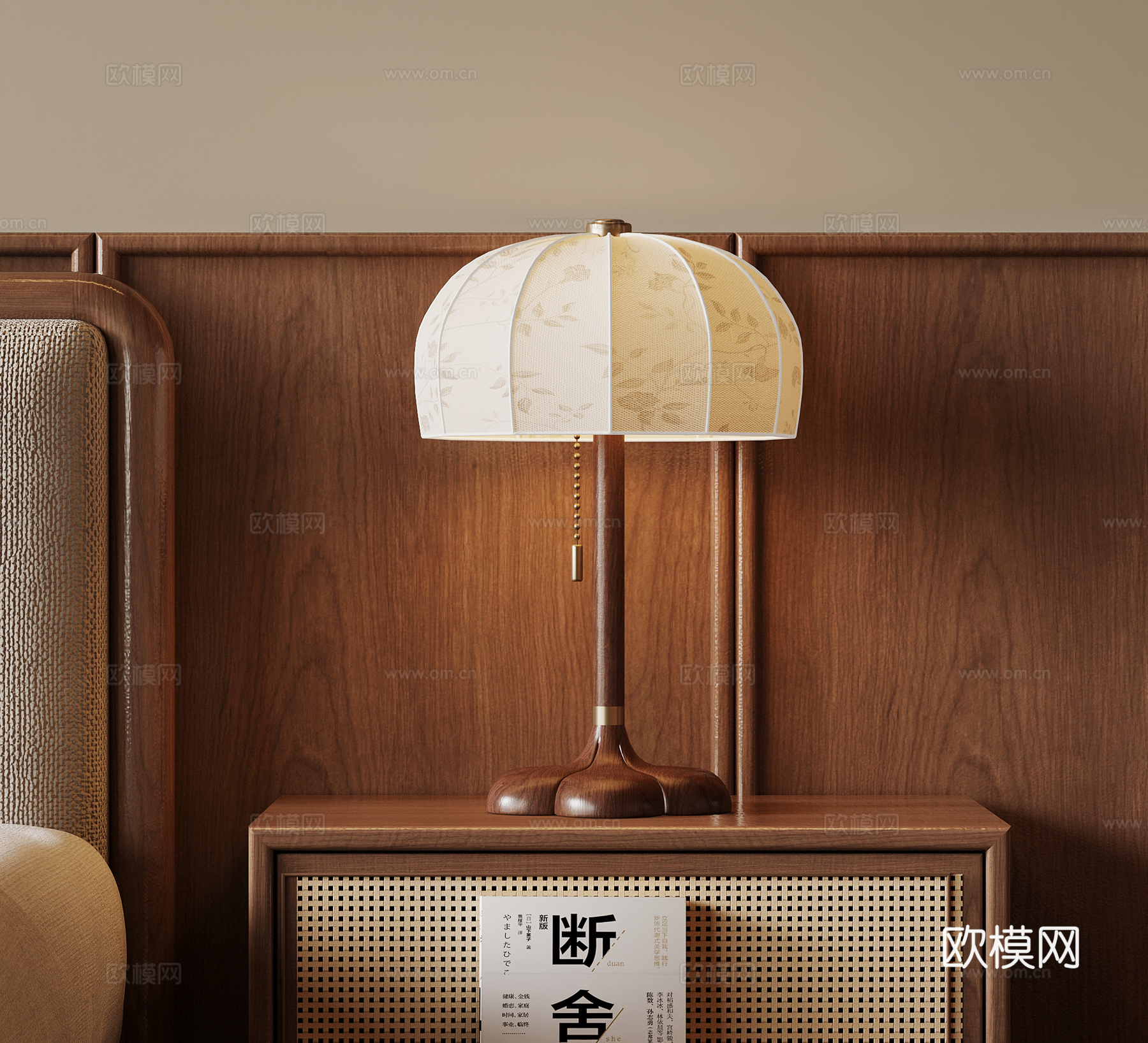 法式中古风台灯su模型