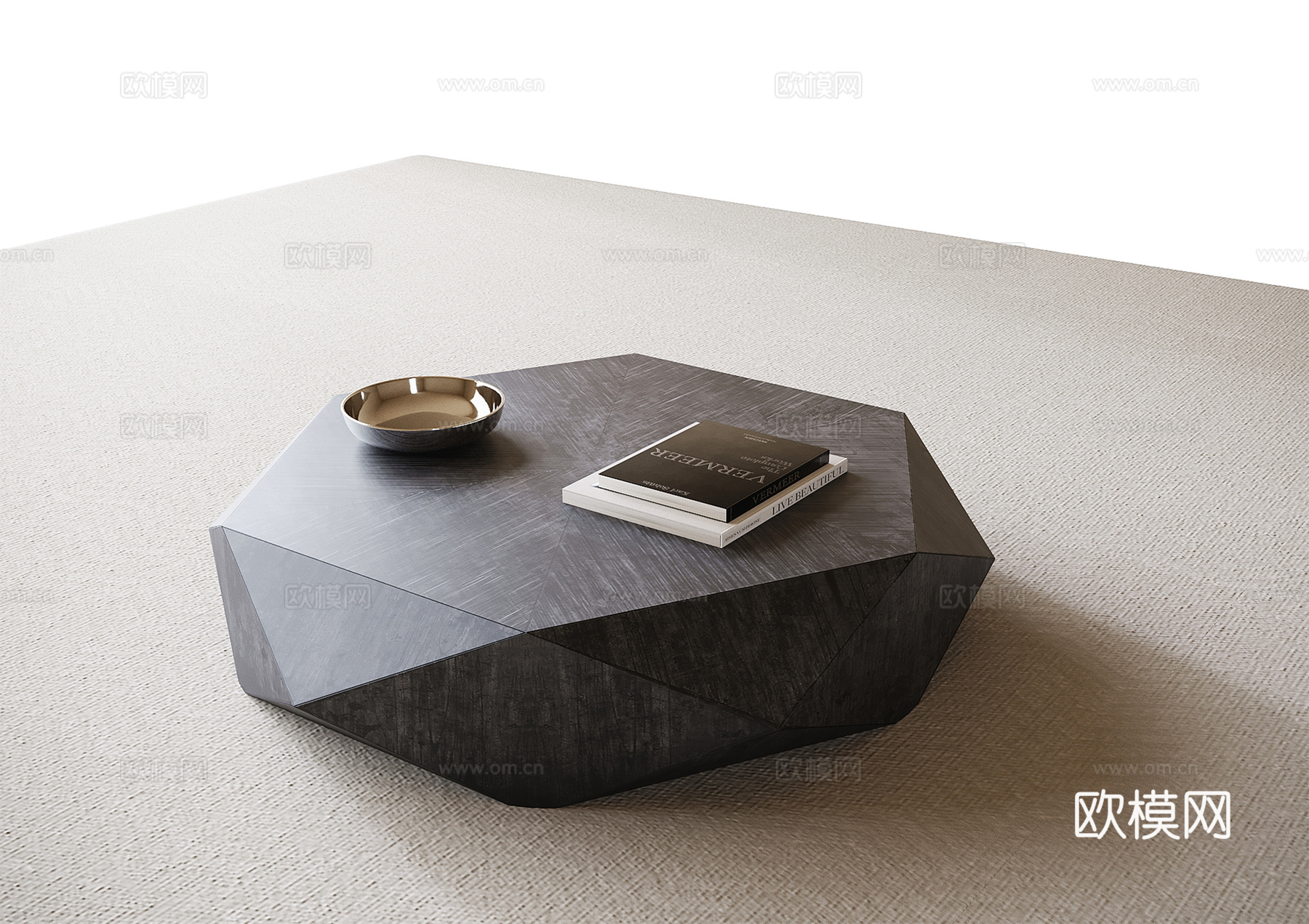 现代异形茶几3d模型