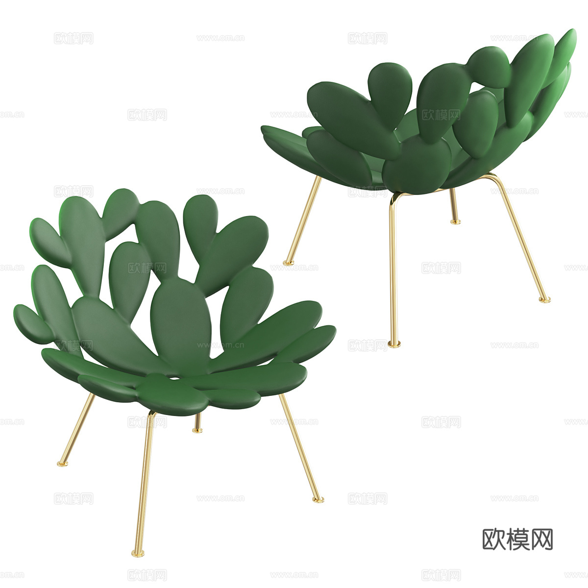 现代北欧休闲椅3d模型