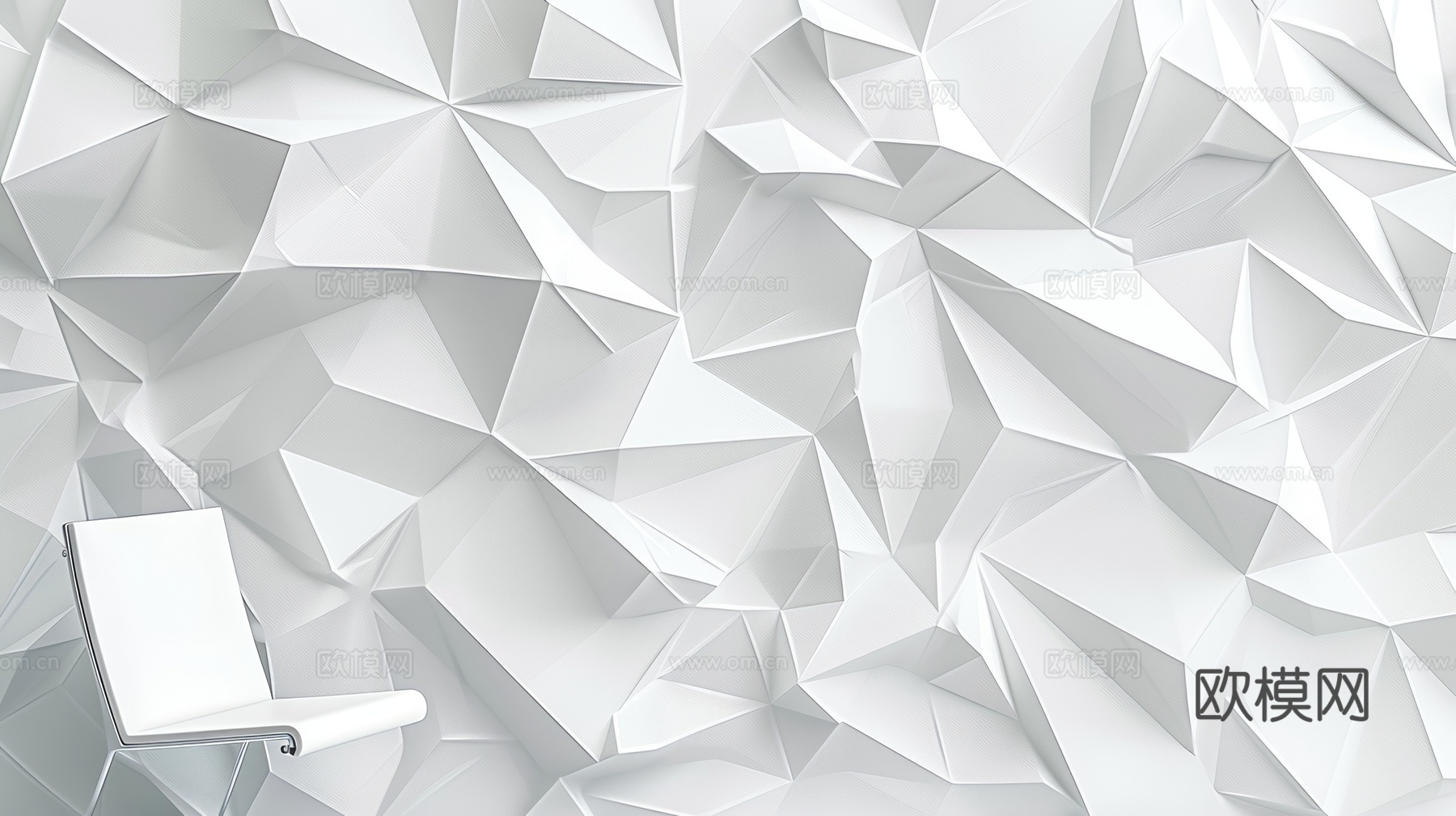 3D浮雕立体砖墙背景下载（渲染图1）