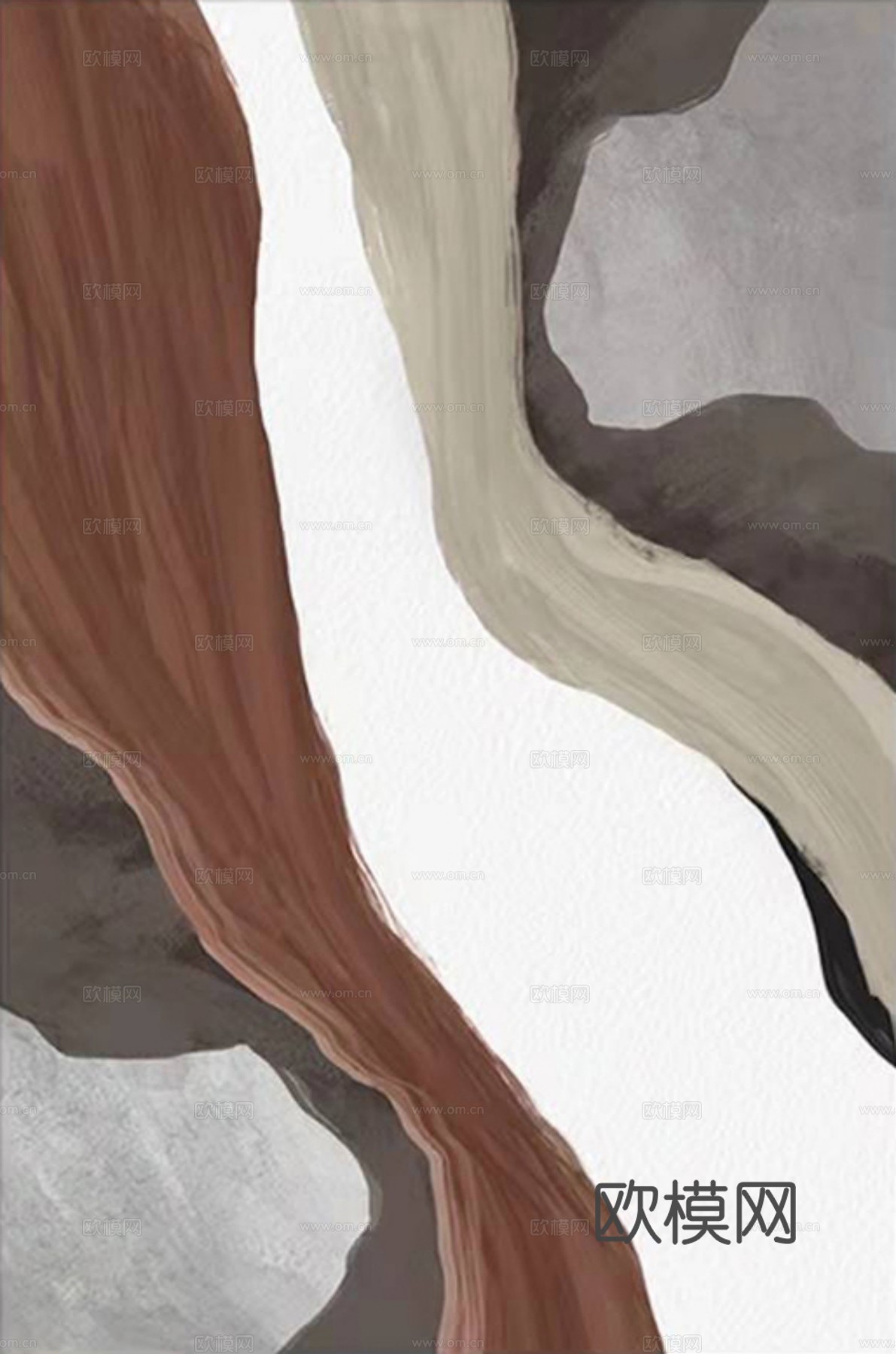 现代简约 饰画 油画 璧画 抽象画 人物动物 卡通