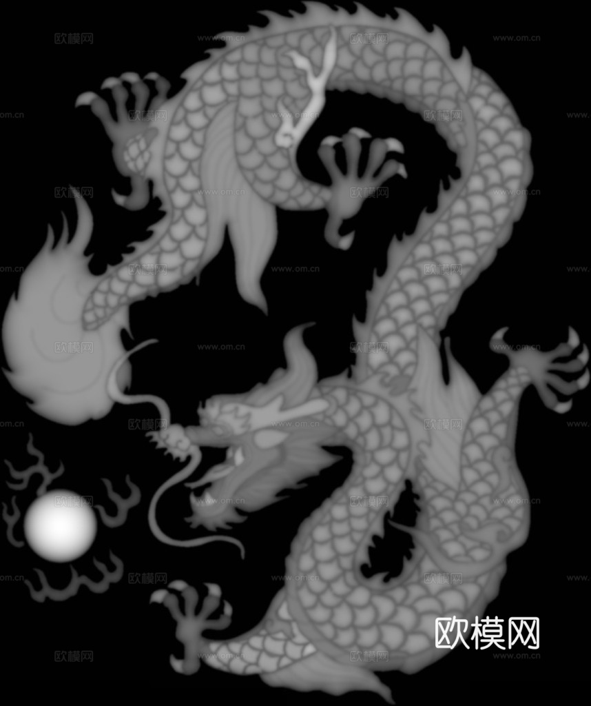 黑白凹凸 浮雕
