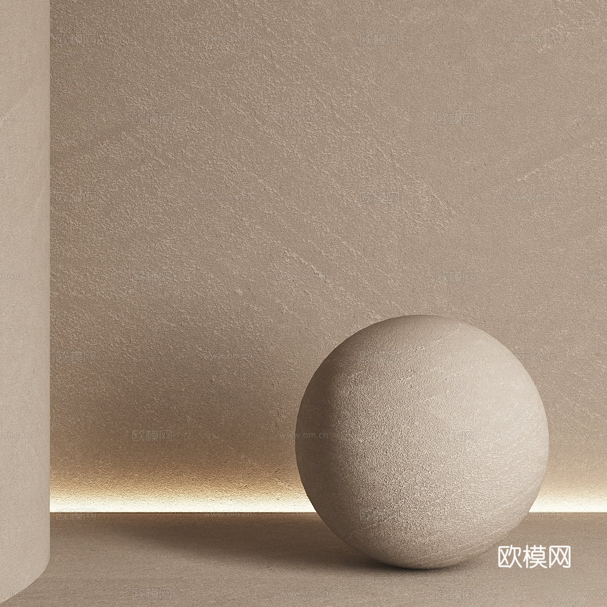 新中式侘寂装饰涂料3d模型