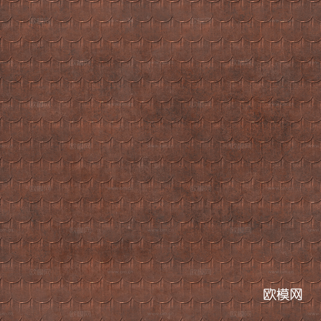 高清紫铜艺术花纹鱼鳞花纹贴图