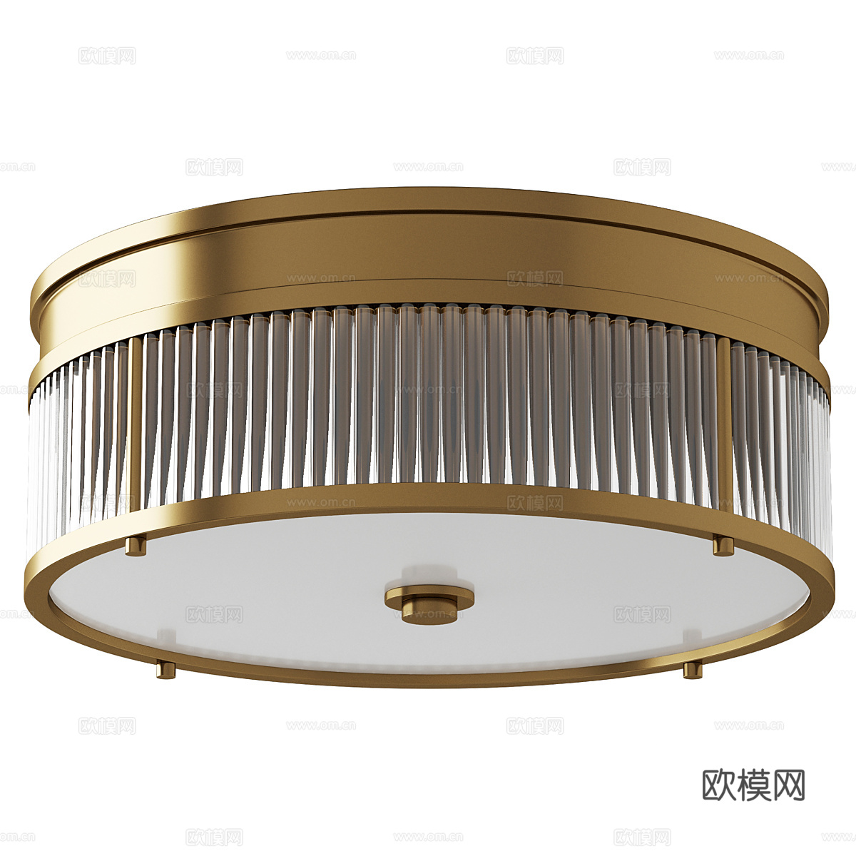 新中式轻奢吸顶灯3d模型