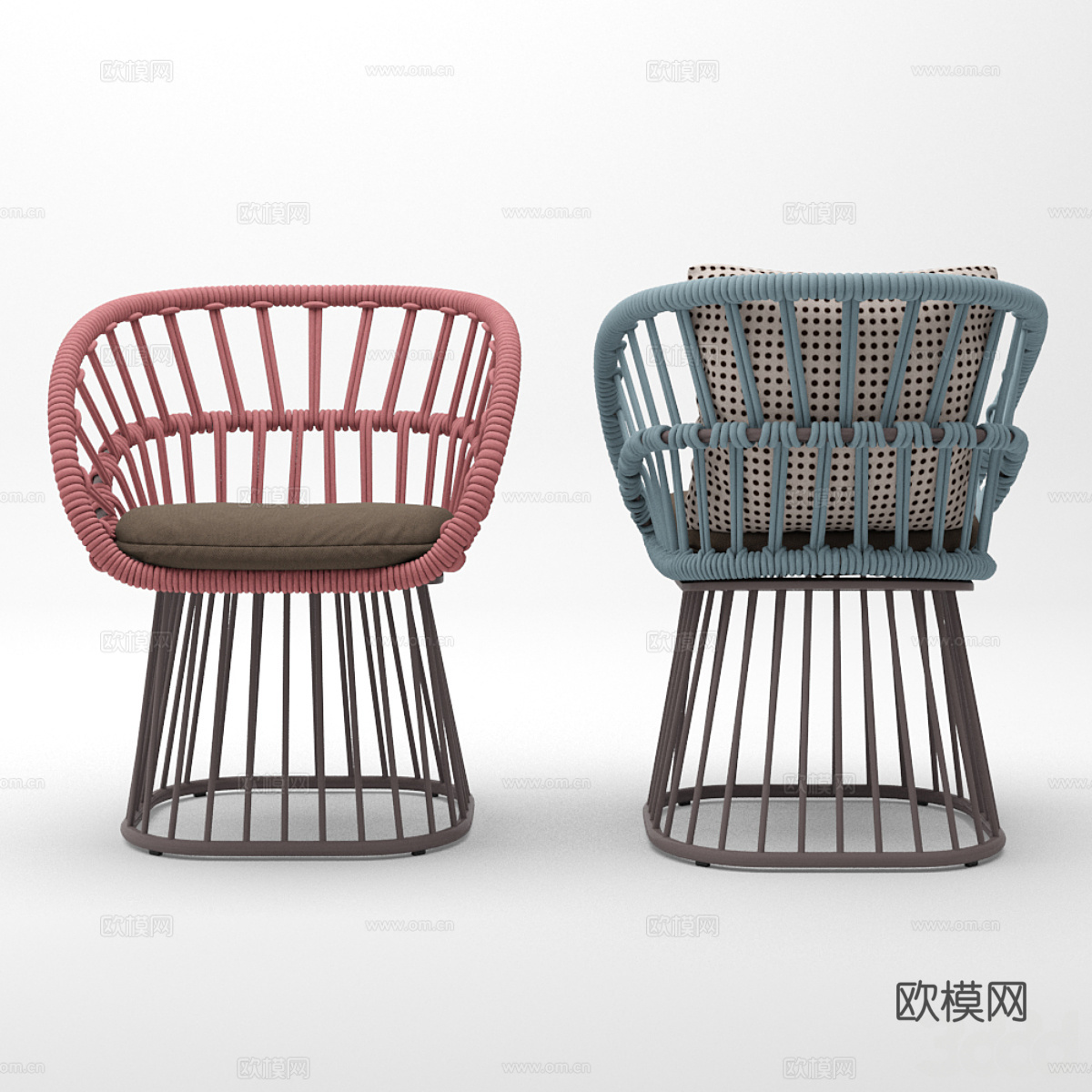 现代北欧餐桌椅 户外桌椅3d模型