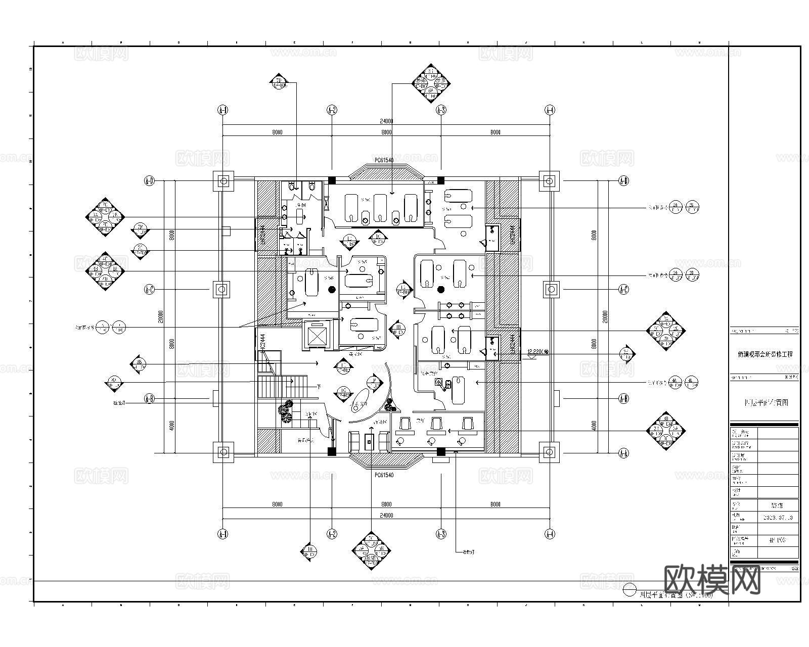 SPA全套施工图纸cad施工图