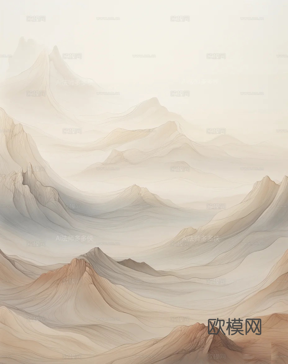 现代简约 装饰画 油画 壁画 抽象画 人物动物 卡通