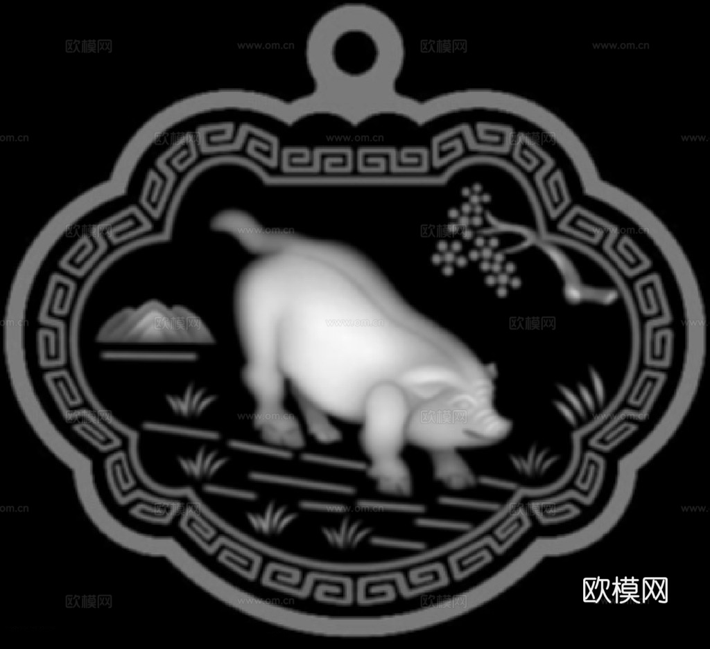 黑白凹凸 浮雕