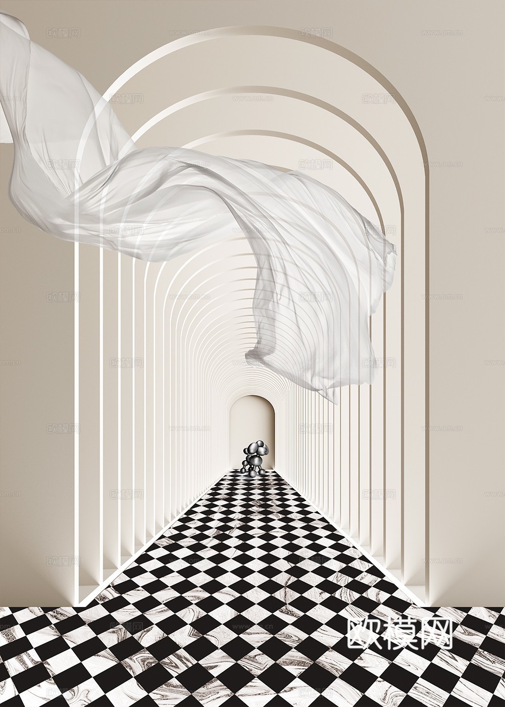 现代简约 装饰画 油画 壁画 抽象画 人物动物 卡通