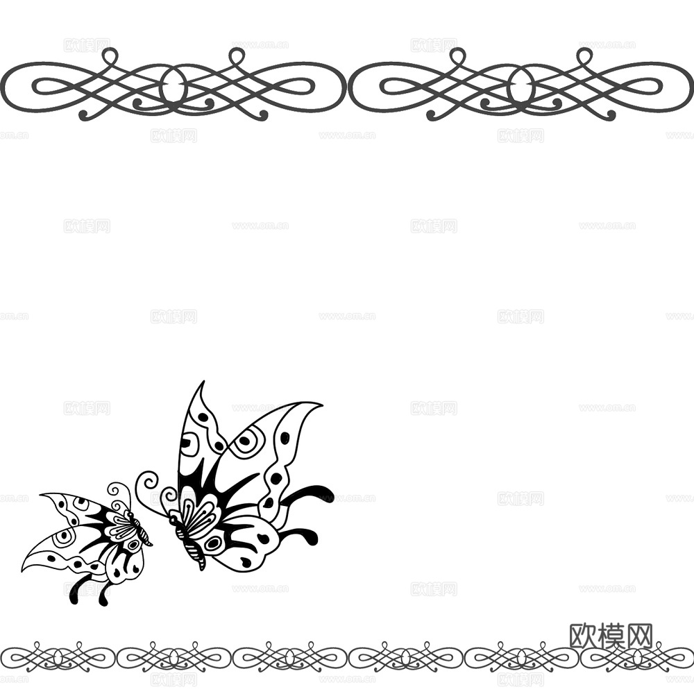 现代凹凸 黑白凹凸 装饰花纹