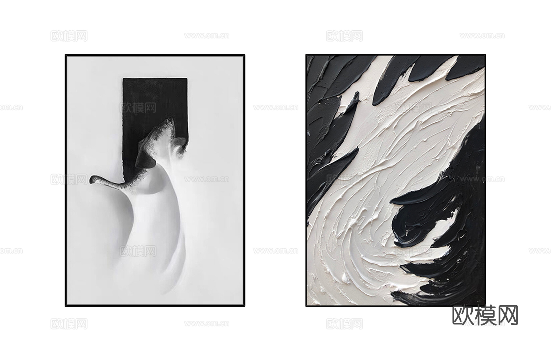 现代简约 装饰画 油画 壁画 抽象画 人物动物 卡通下载