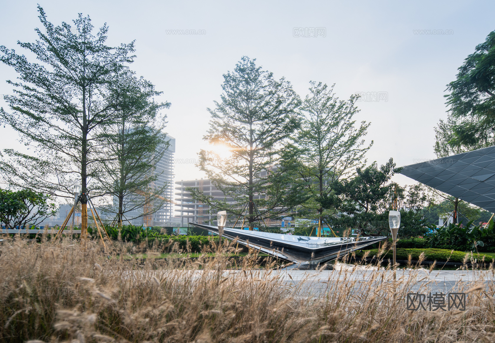 城市道路天空外景