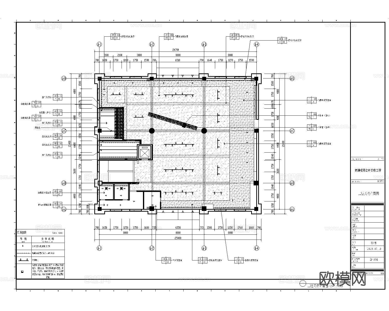 茶吧全套装饰施工图纸cad施工图