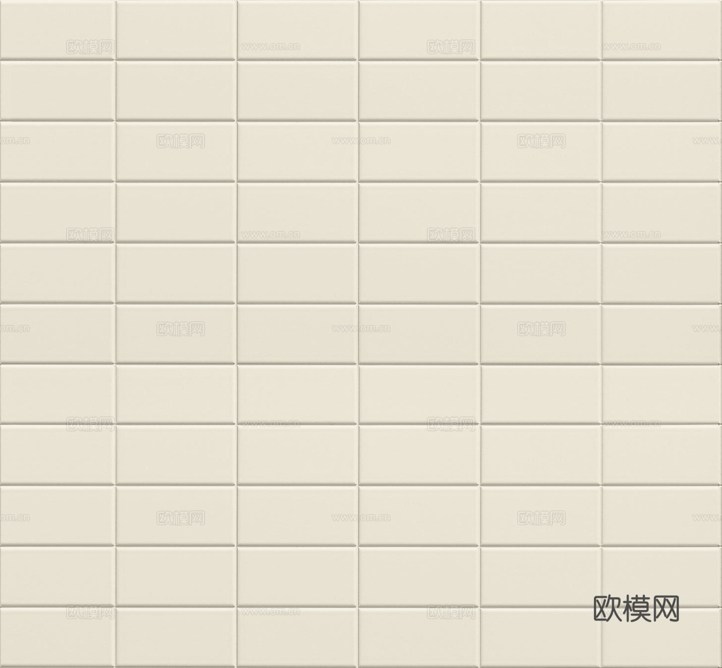 无缝暖黄色条形瓷砖