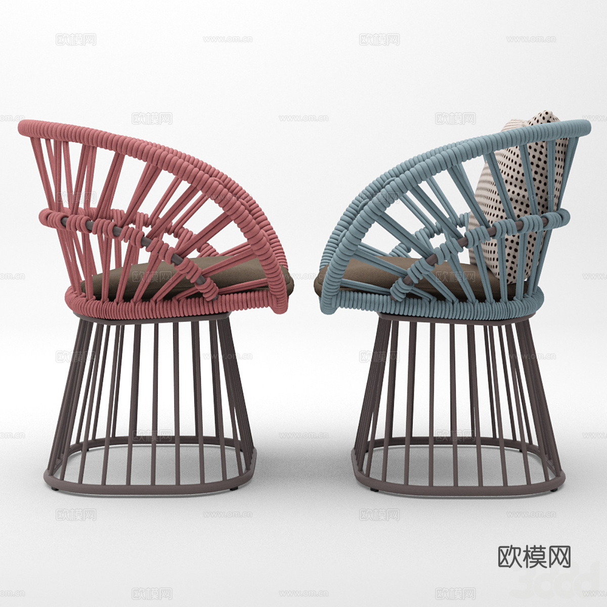 现代北欧餐桌椅 户外桌椅3d模型