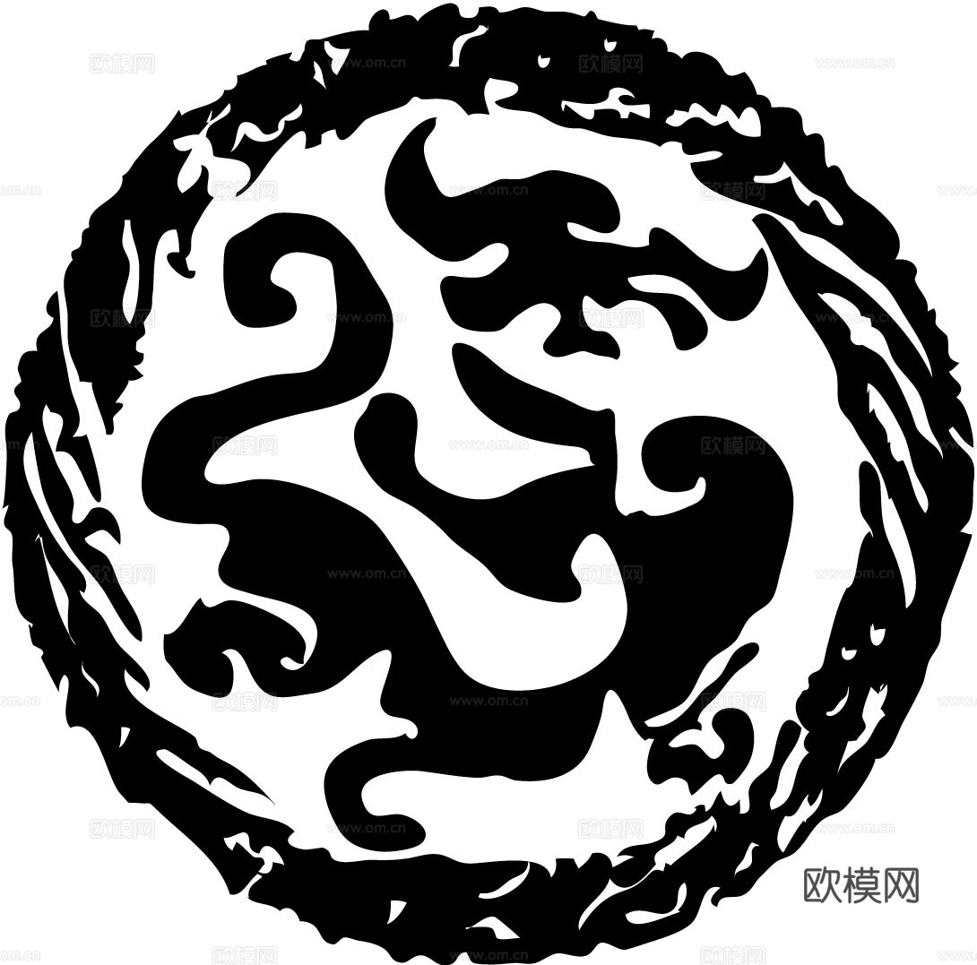 现代凹凸 黑白凹凸 装饰花纹