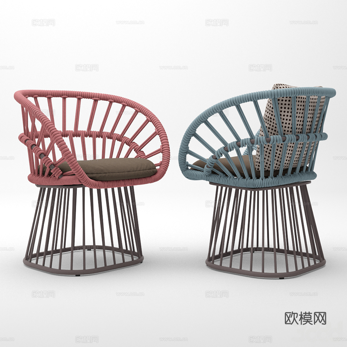 现代北欧餐桌椅 户外桌椅3d模型