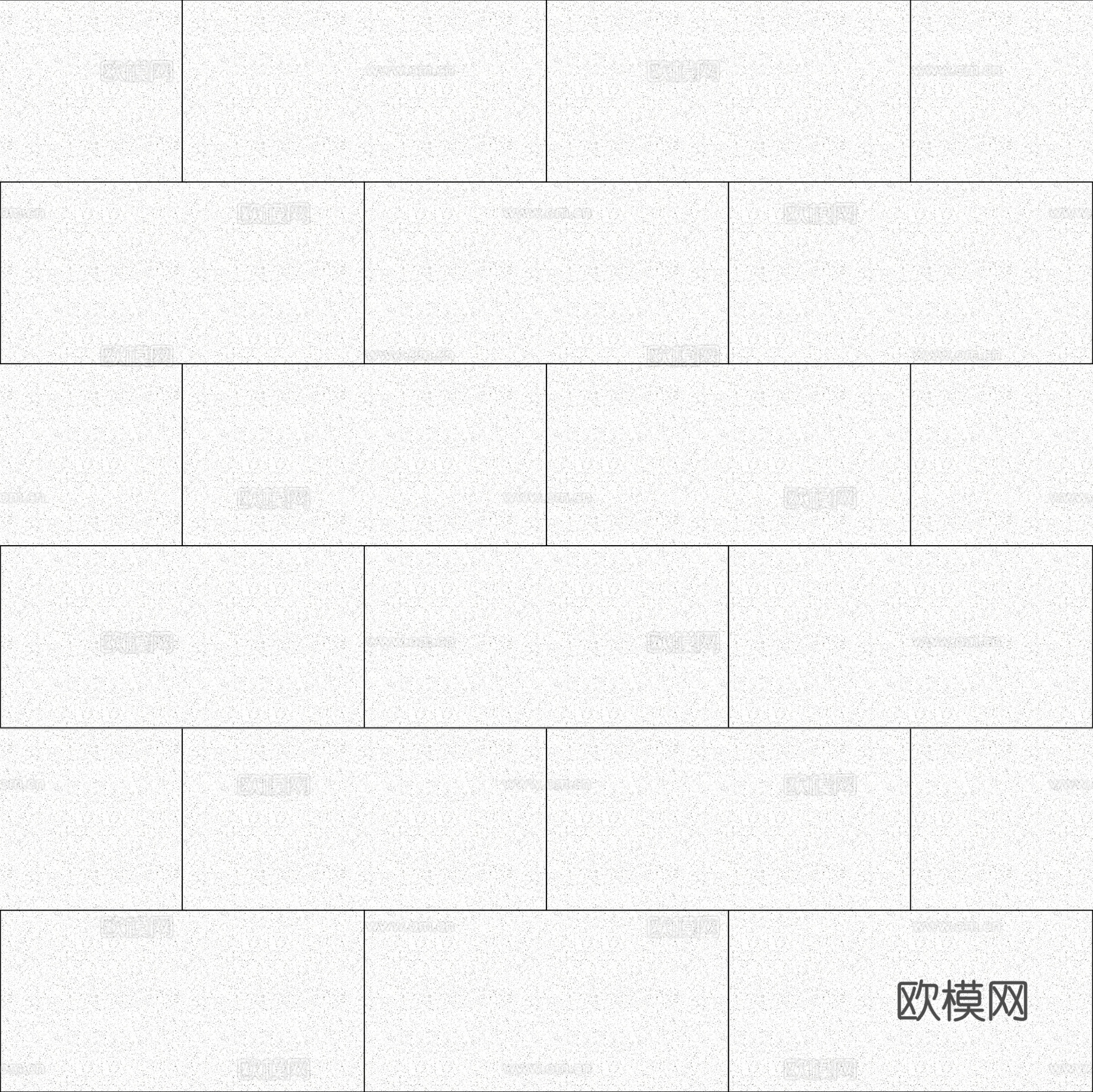 无缝白色花岗岩工字拼瓷砖