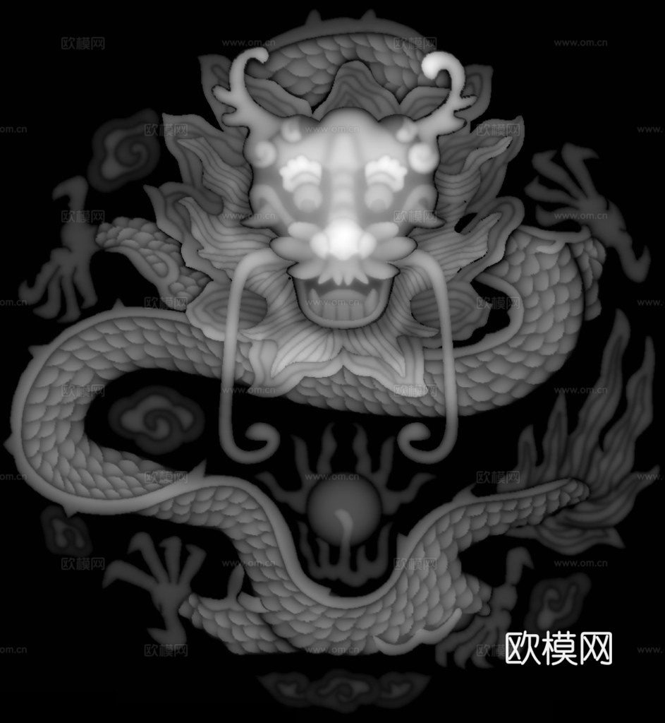 黑白凹凸 浮雕
