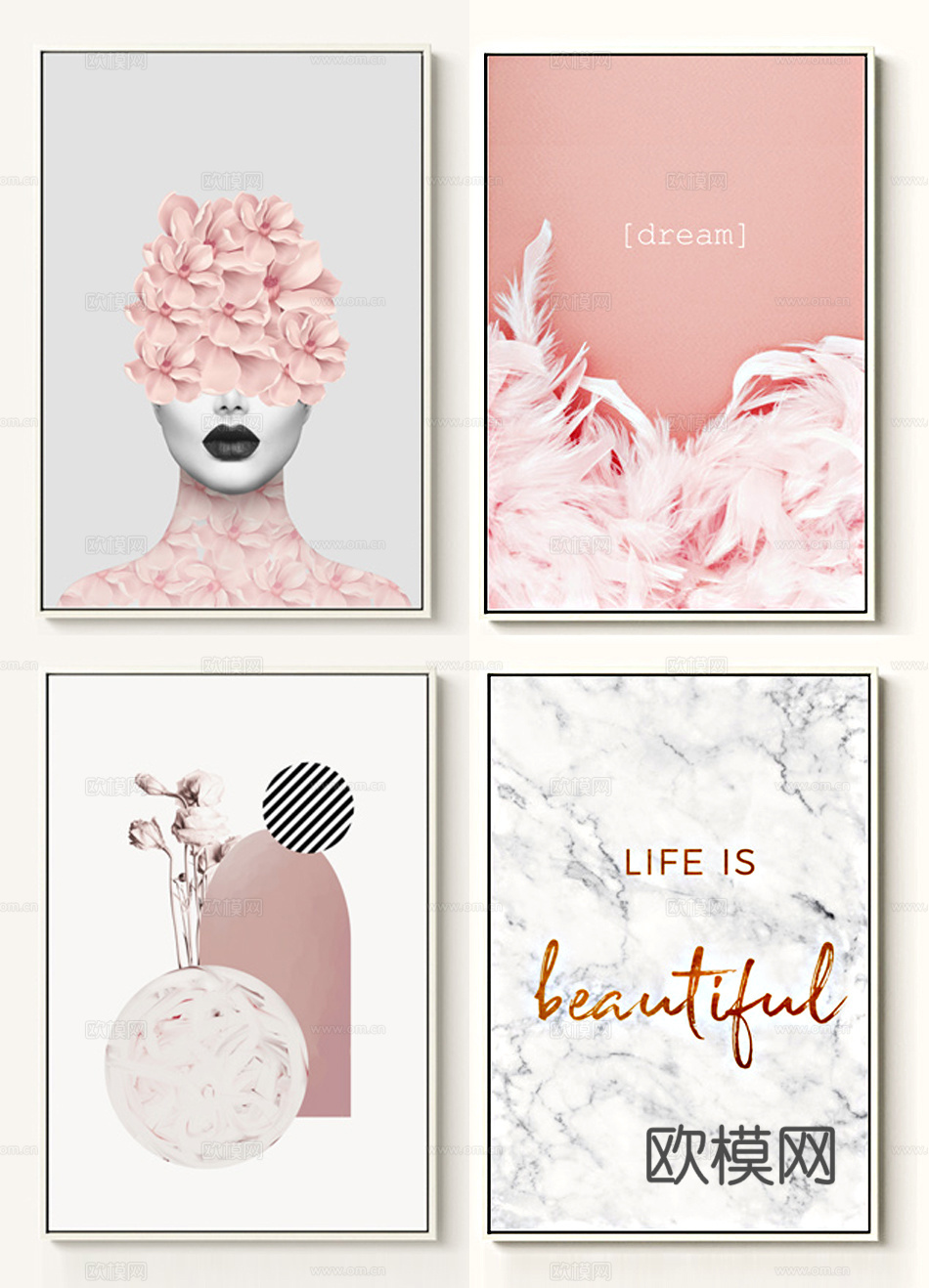 现代简约 装饰画 油画 壁画 抽象画 人物动物 卡通下载