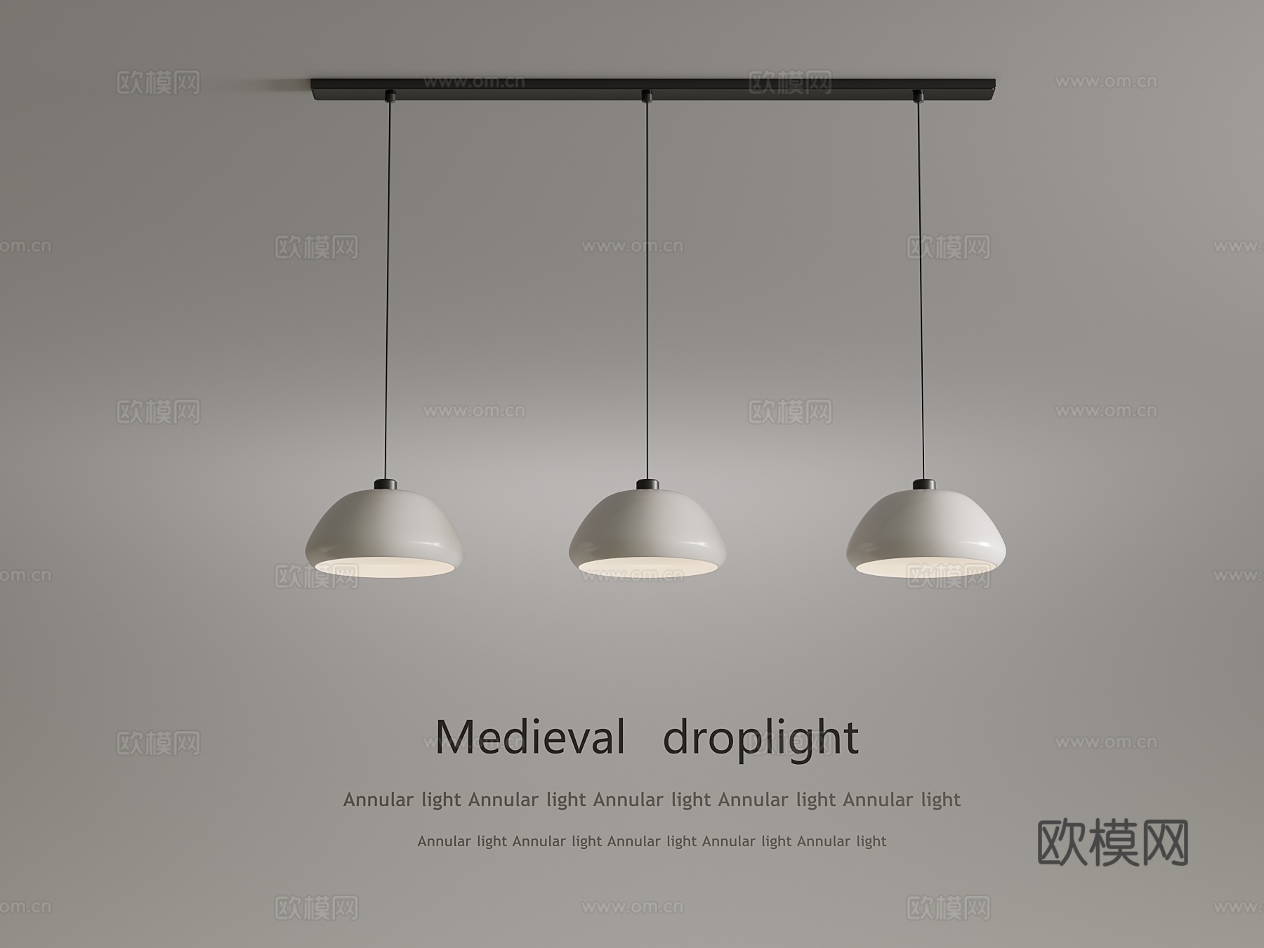 法式奶油风吊灯 餐厅吊灯3d模型