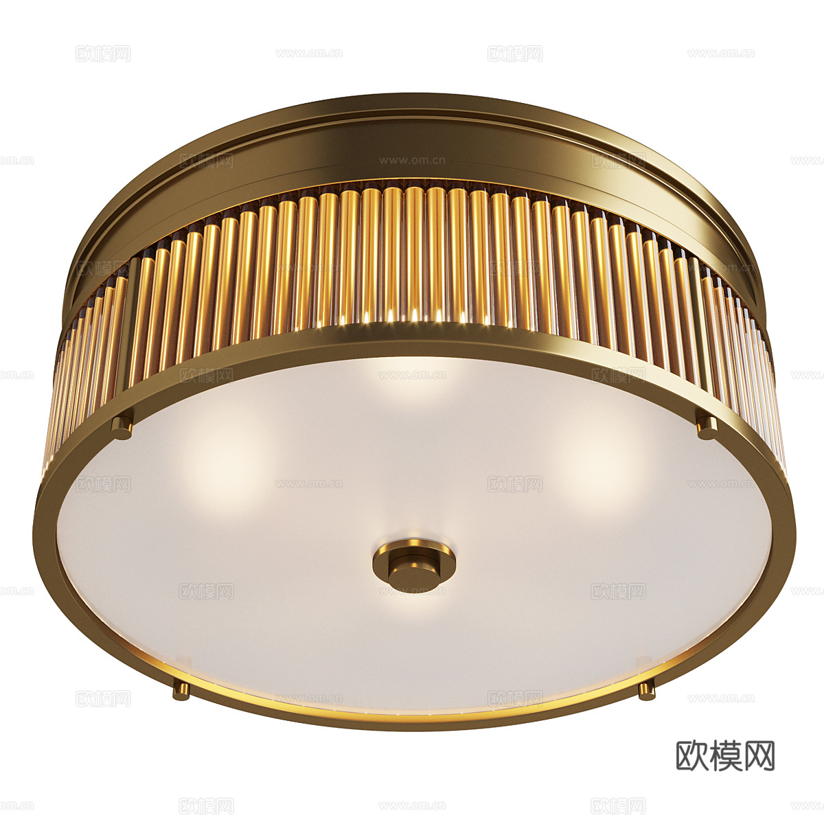新中式轻奢吸顶灯3d模型