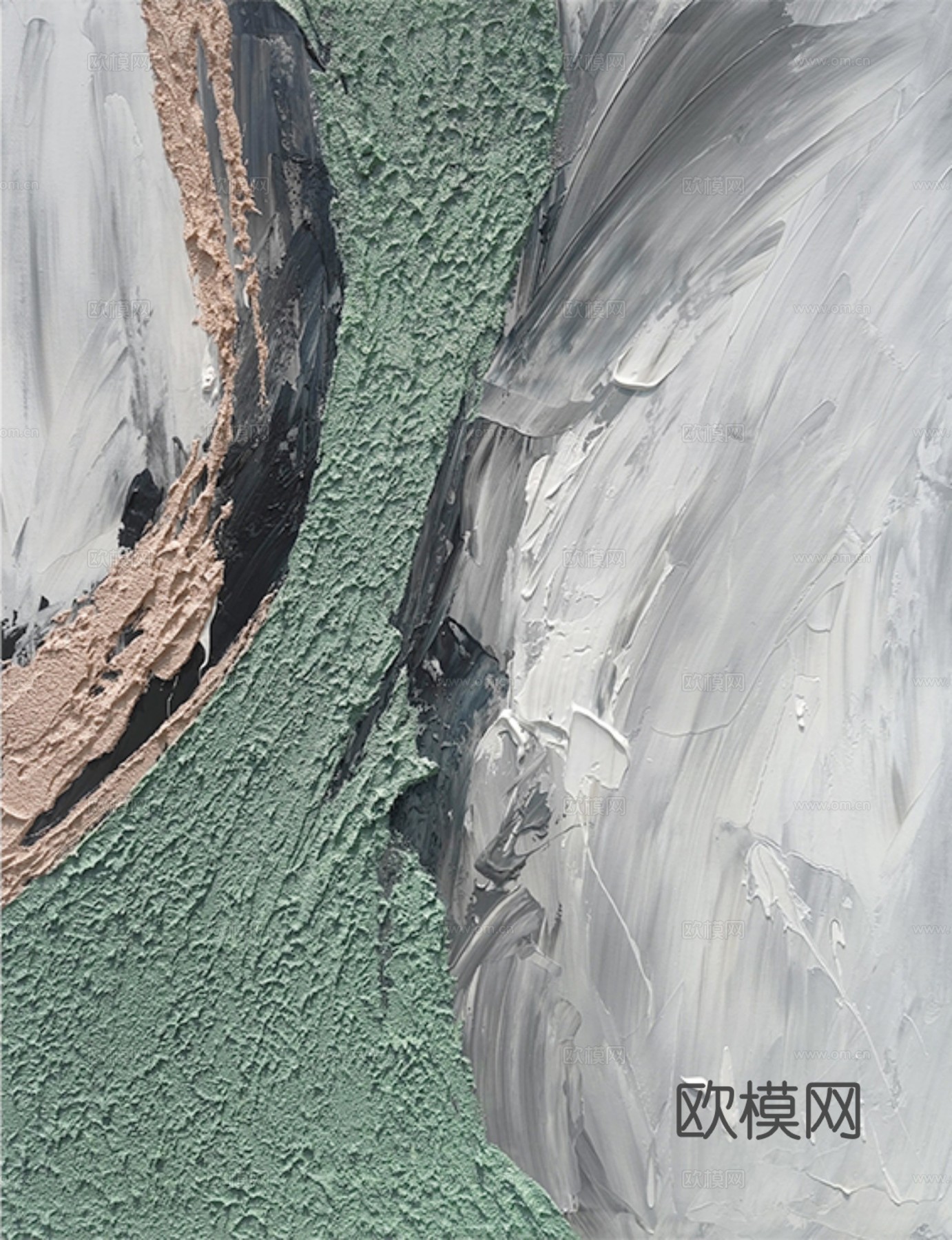 现代简约 饰画 油画 璧画 抽象画 人物动物 卡通