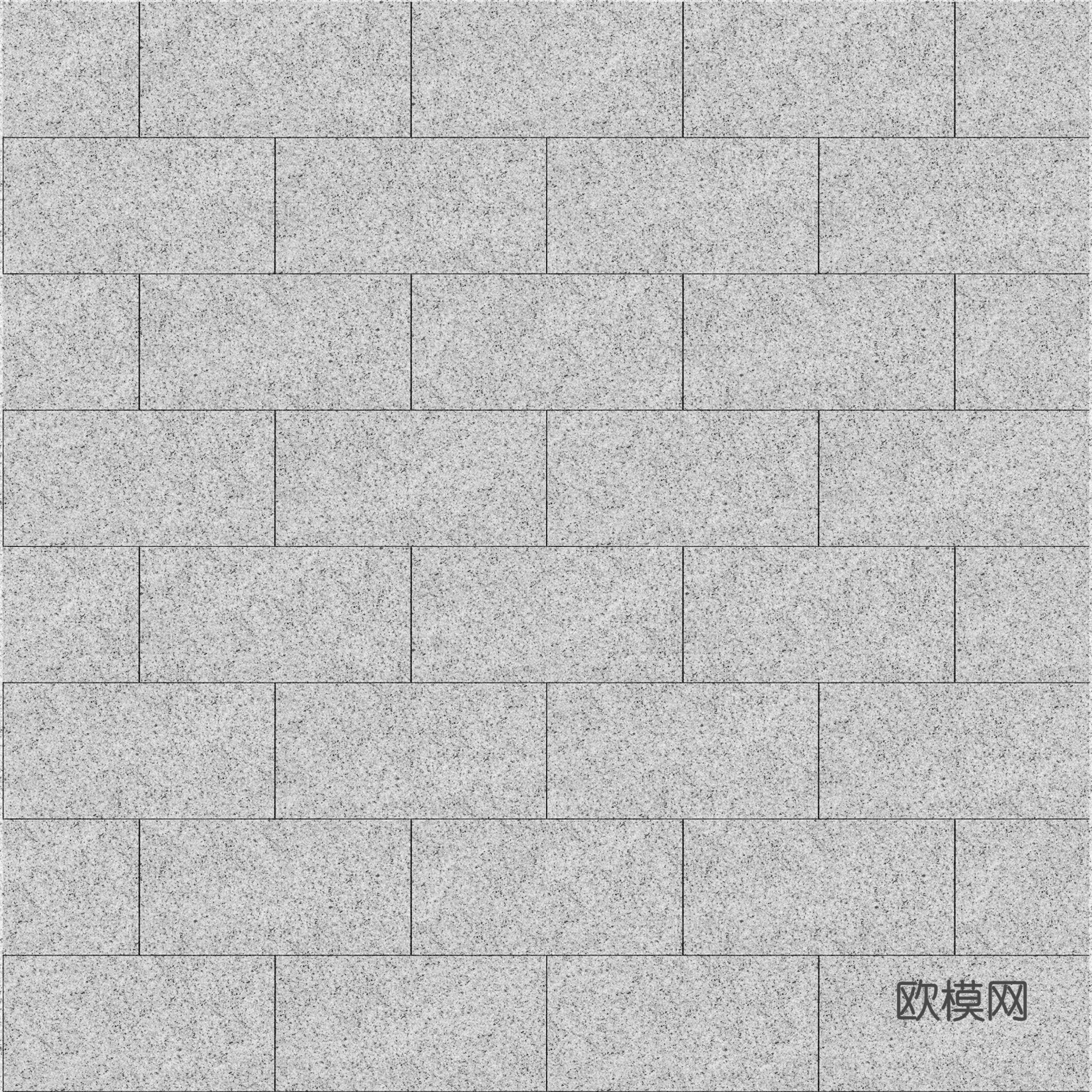 灰色花岗岩工字拼石材纹理贴图