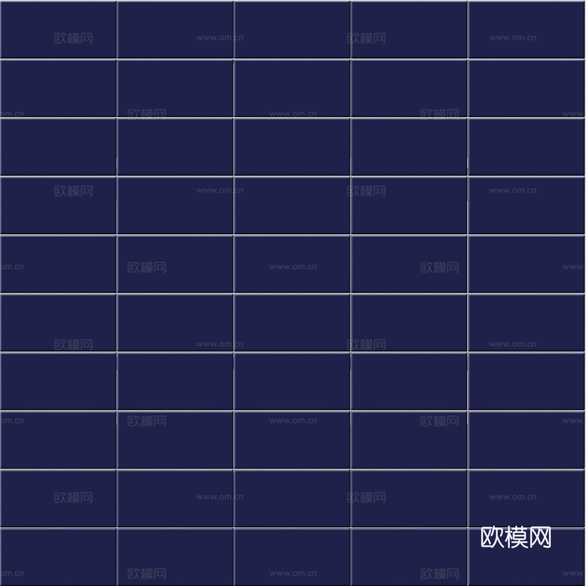 蓝色砖墙