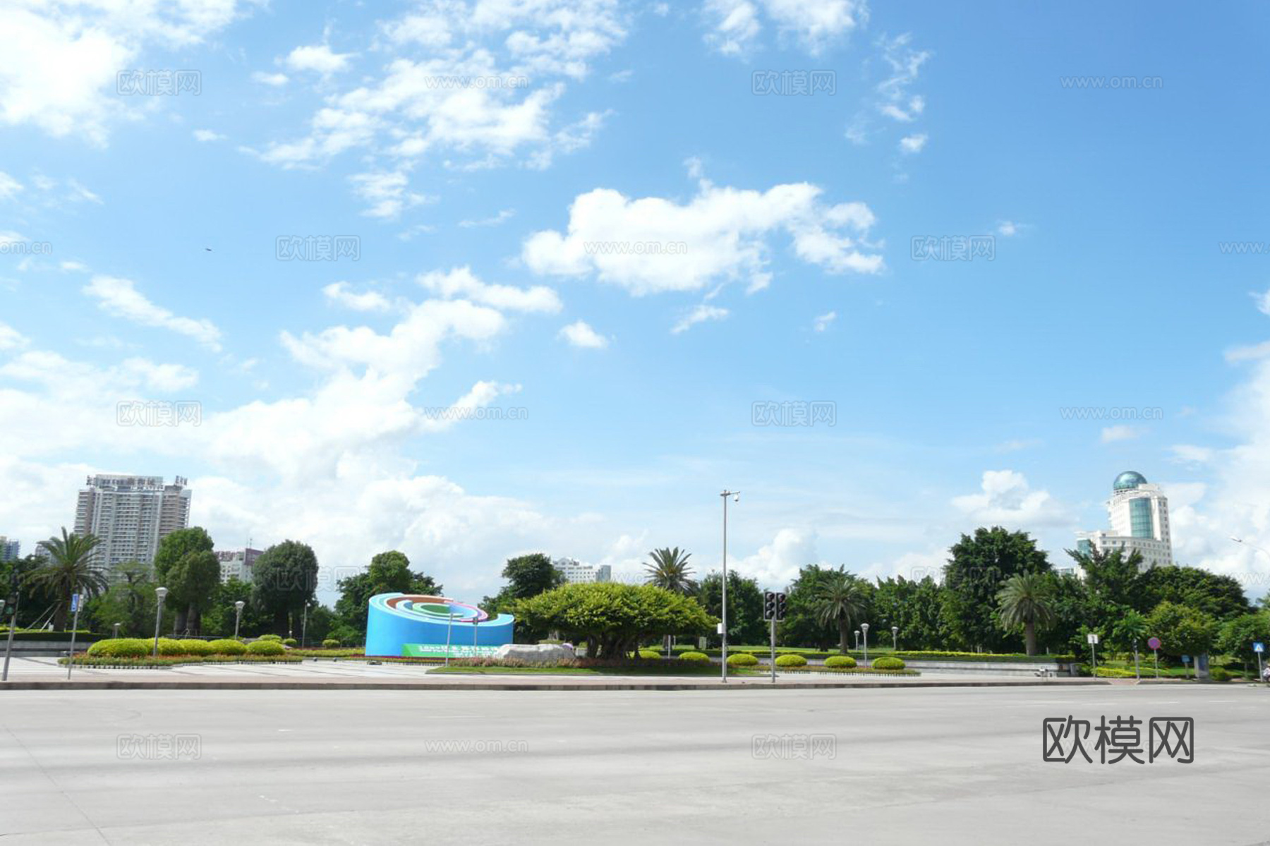 公园 广场 公路