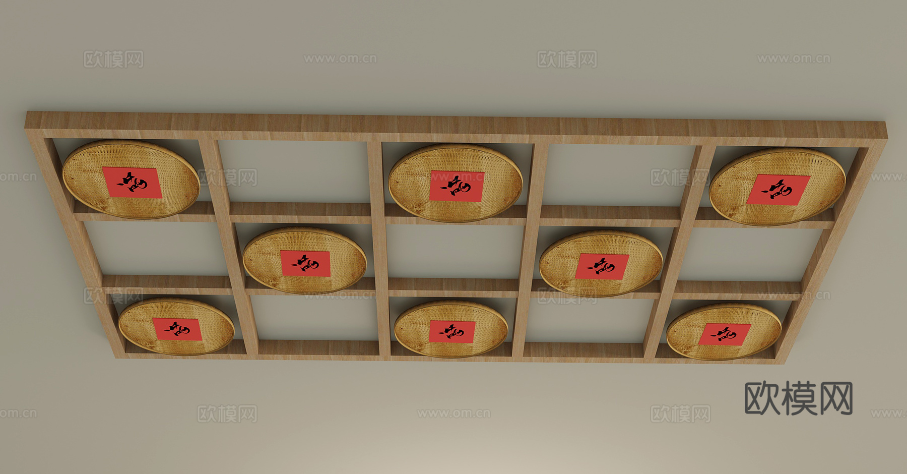 民俗吊顶3d模型