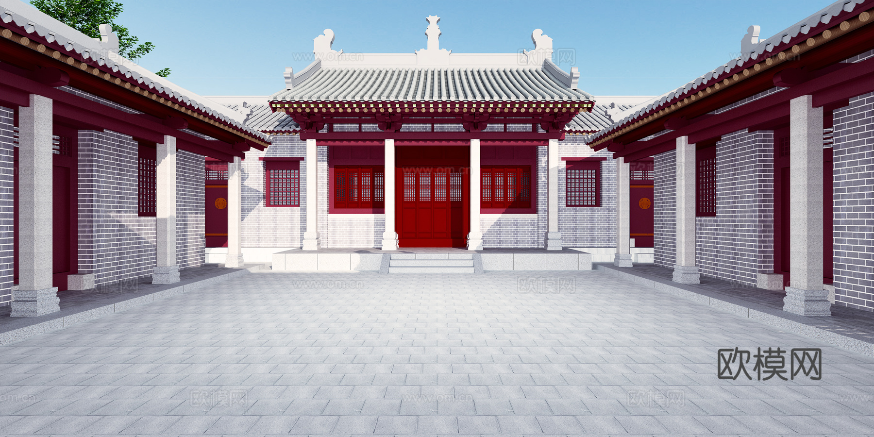 寺庙3d模型
