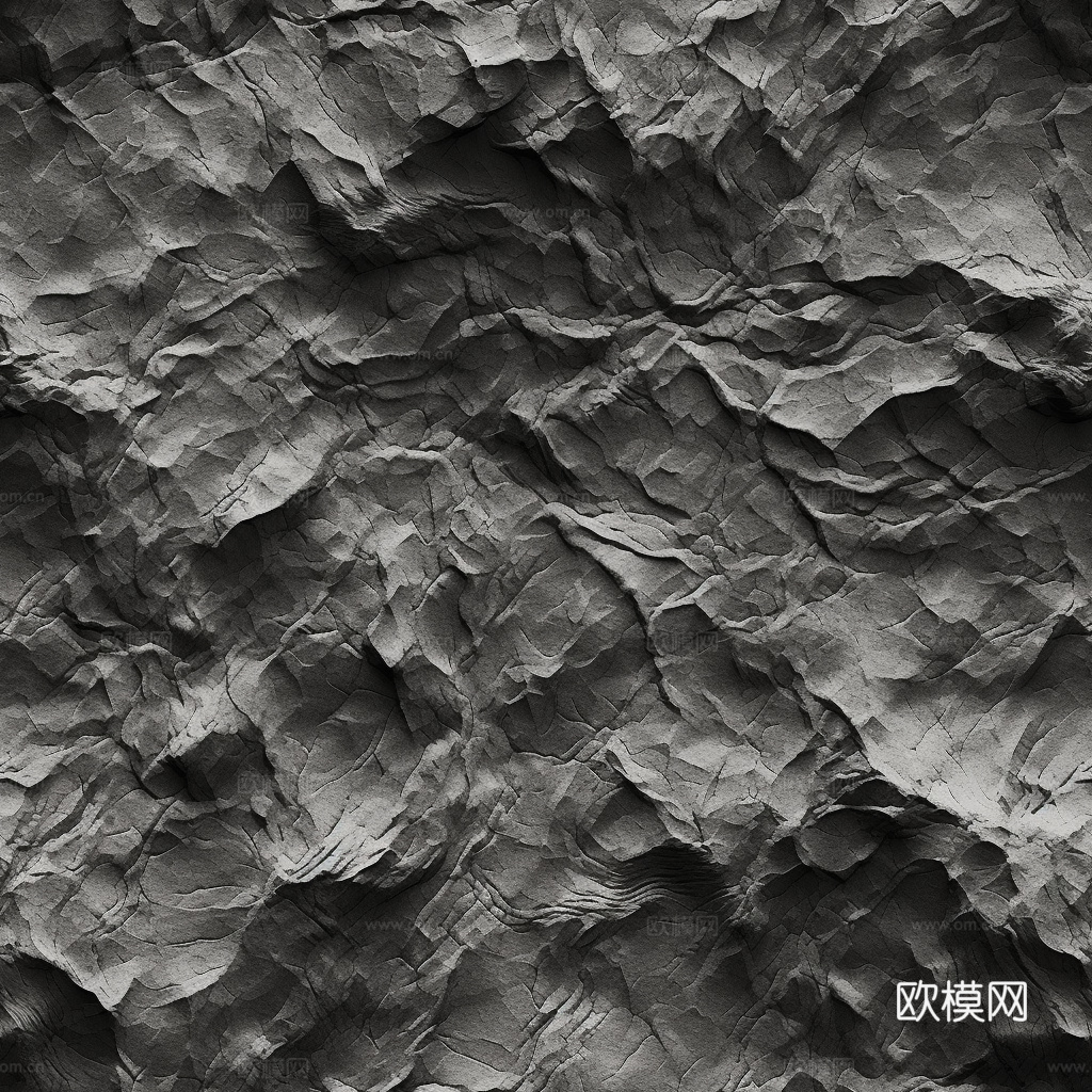 无缝文化石粗糙墙面岩石凹凸贴图
