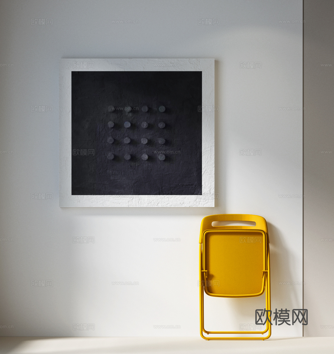 现代挂画 现代装饰画su模型