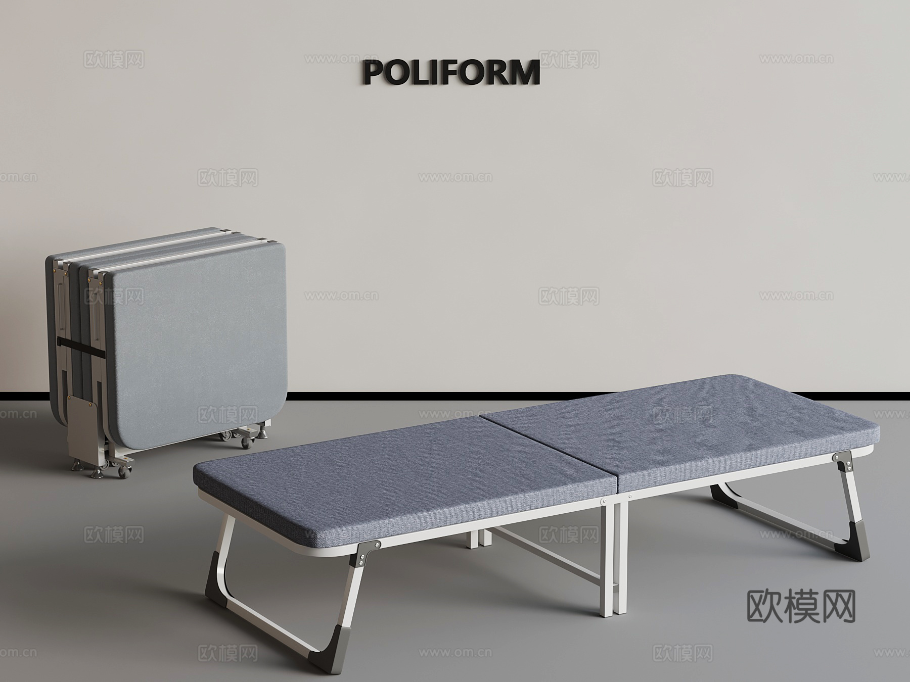 其他床 现代折叠床3d模型