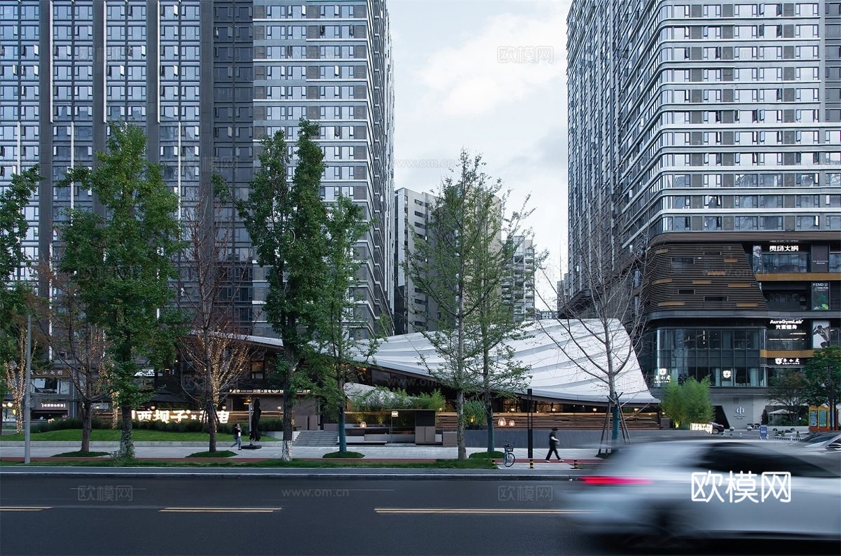 都市建筑街道外景贴图