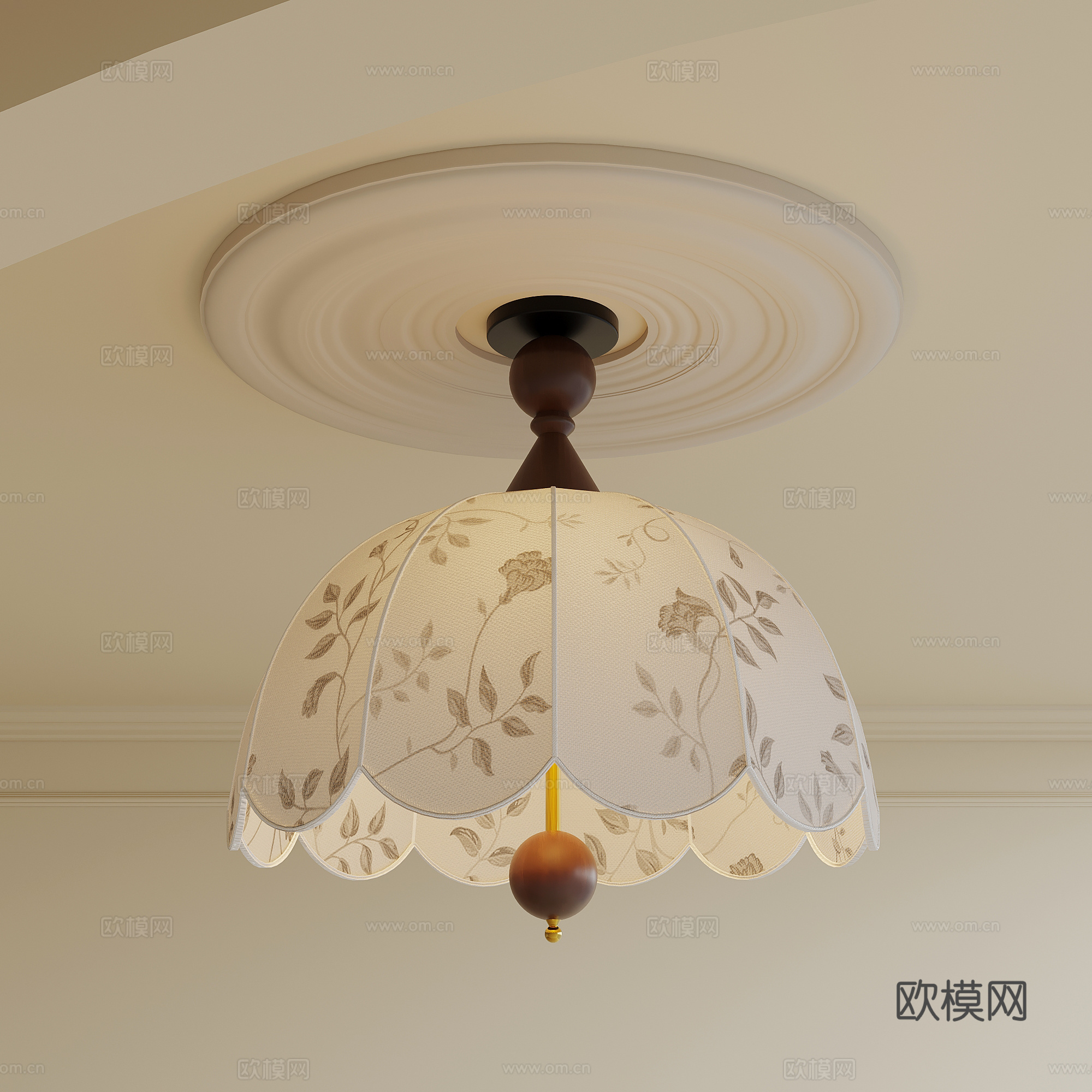 法式中古风吊灯 艺术吊灯su模型