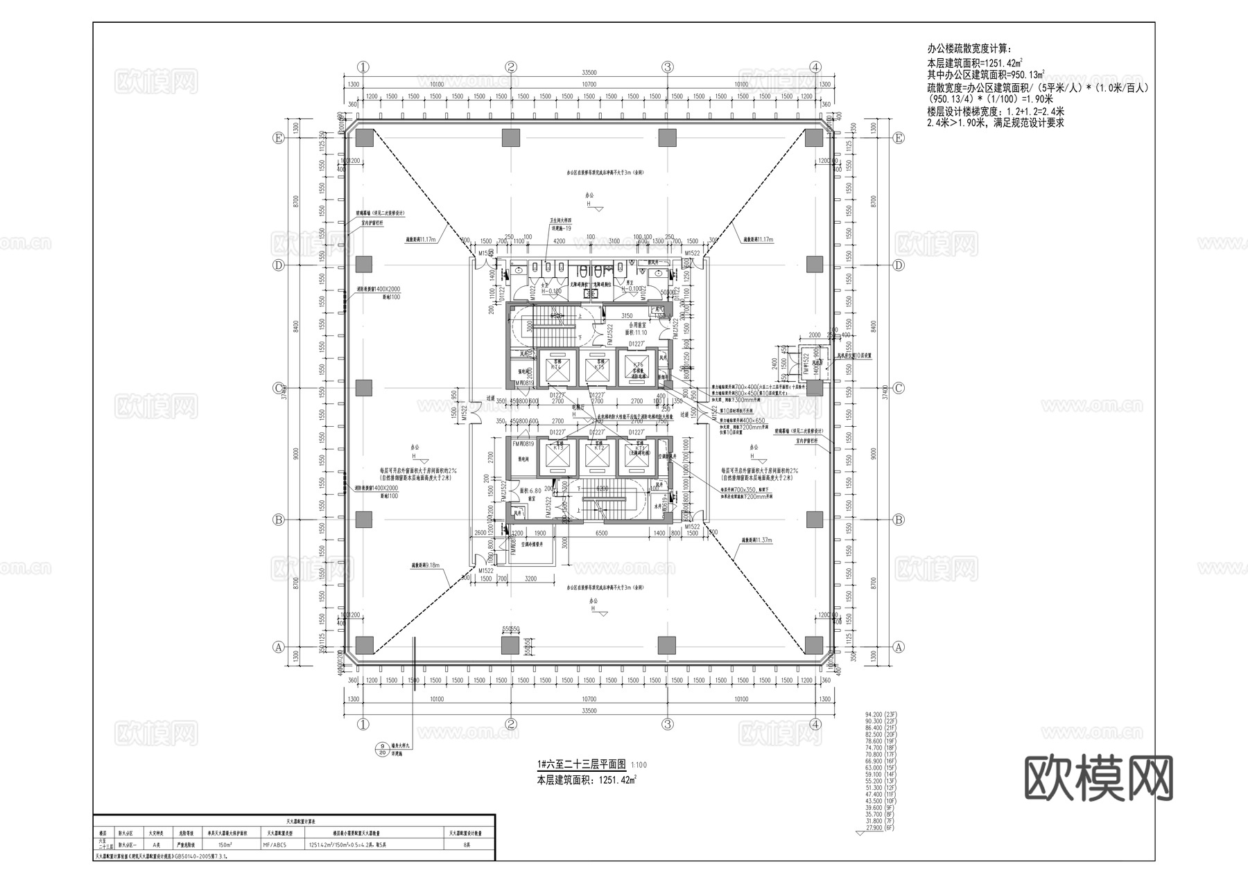 软件产业基地商业综合体建筑施工图cad施工图