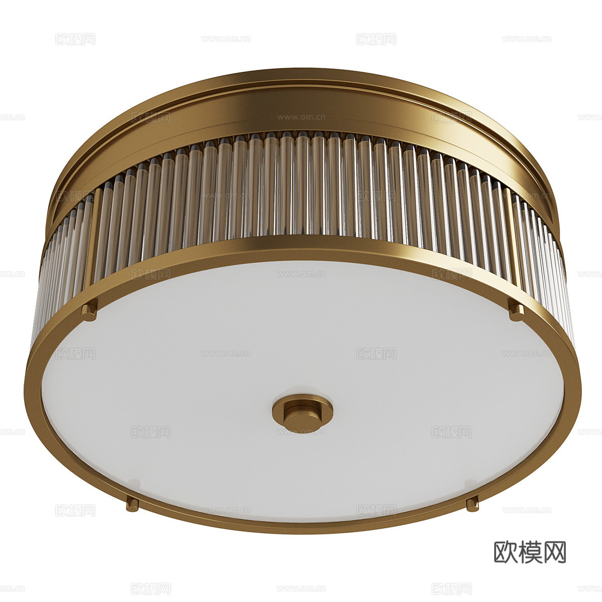 新中式轻奢吸顶灯3d模型