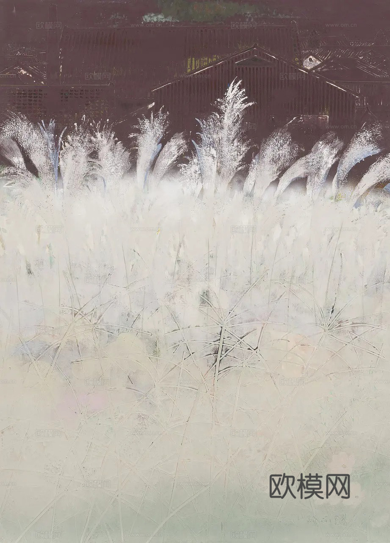 现代简约 装饰画 油画 壁画 抽象画 人物动物 卡通
